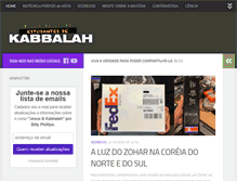 Tablet Screenshot of estudantesdekabbalah.com
